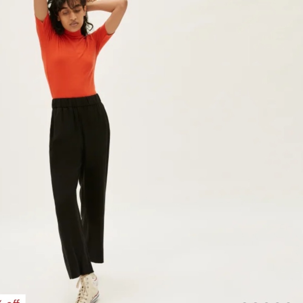 Everlane Pull-on "Easy Pant" in Black.  Size 4